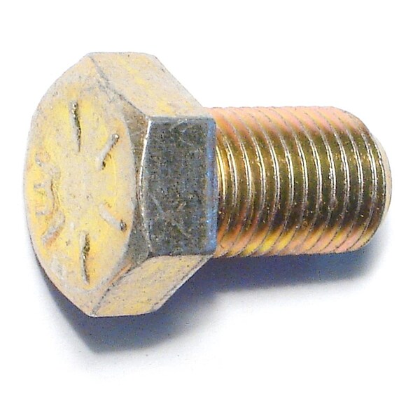 Midwest Fastener Grade 8, 3/8"-24 Hex Head Cap Screw, Zinc Yellow Steel, 5/8 in L, 50 PK 51635 - main